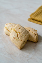Homemade Moroccan Festive Ghriba Bahla Cookies Biscuits.