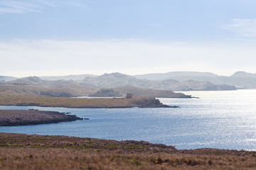 beautiful landscape of the north coast of the island of menorca. (balearic islands, spain)