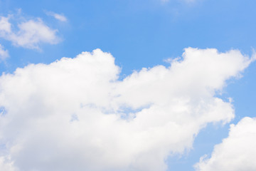 The nature of blue sky with cloud in the morning.