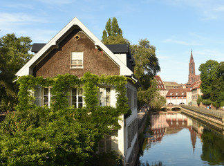 Strasbourg cityscape. Old city of Strasbourg, France.