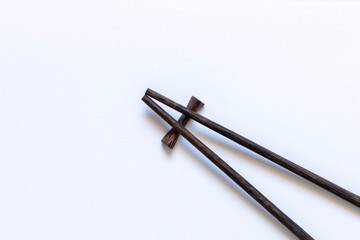 Accessories for sushi on a light background. Close up. Selective focus.