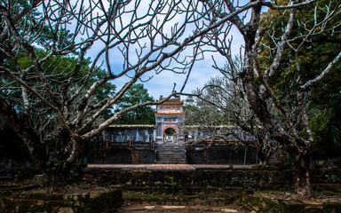 Obraz premium View on Forbidden Palace in Hue, Vietnam, Asia