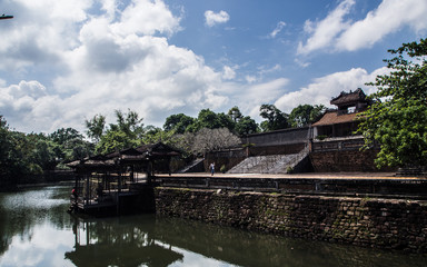 Fototapeta na wymiar View on Forbidden Palace in Hue, Vietnam, Asia