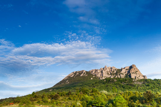 Pech de Bugarach mount in the south of France