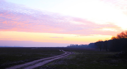 Different views of autumn scenery