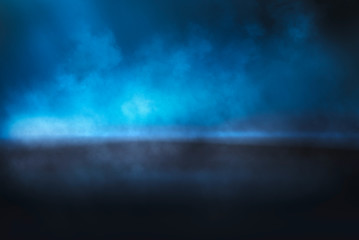 Obraz na płótnie Canvas Abstract blue mist background.