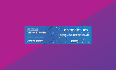 Abstract banner design web template, Horizontal header web banner