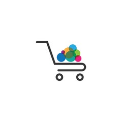 Shopping cart icons vector