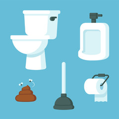 Cartoon bathroom set