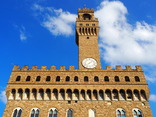 Fototapeta premium View of the Palazzo Vecchio in Florence, Italy