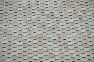 Gray bituminous roof tiles background
