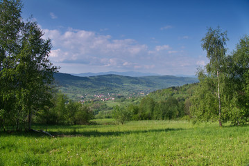 Pasmo Babicy - widok na Babią Górę i Pasmo Policy