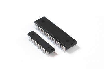 Microchip dip panel isolated on white background