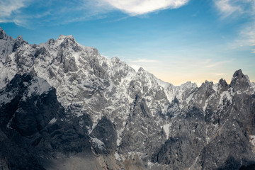 Scenic View Of Snowcapped Mountains Against Sky,