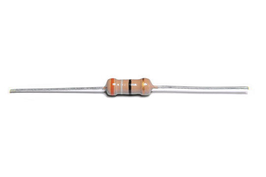 Resistor diode component isolated on white background