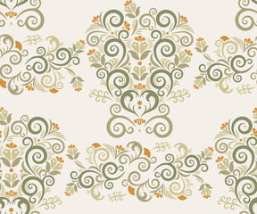 Vector ornamental hand drawing decorative background. Ethnic seamless pattern ornament. Vector pattern. Print for textile, cloth, wallpaper, scrapbooking