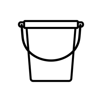 bucket icon design vector template