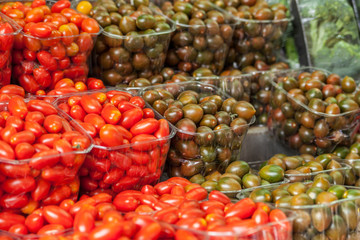 Fresh Organic Farm Tomatoes at the Market