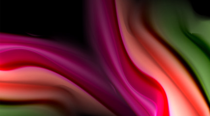 Obraz premium Liquid colors fluid gradients on black background