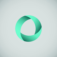Blue circle logo vector illustration,

