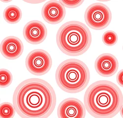 Tapeten Geometrisches nahtloses Muster mit Kreisen, Streifen, Punkten. Muster für Mode und Tapeten. Vektor-Illustration. © pvl0707