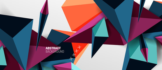 Trendy simple triangle abstract background, dynamic motion concept. Vector Illustration For Wallpaper, Banner, Background, Card, Book Illustration, landing page