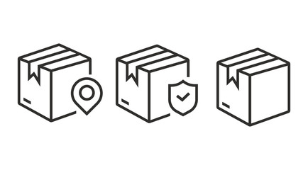 Delivery Box , Tracking Order,  icon vector design 