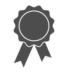 medal line icon award emblem symbol Vector isolated on white