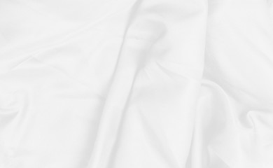 Fototapeta premium close up abstract white fabric texture background,crumpled or liquid wave fabric background,elegant wallpaper design