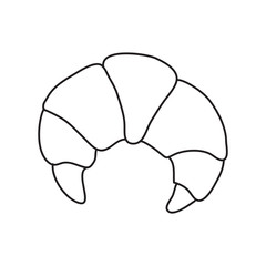 Vector stock illustration with single object: food, hand drawn, doodle style.