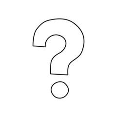 Vector stock illustration with single object, hand drawn, doodle style.