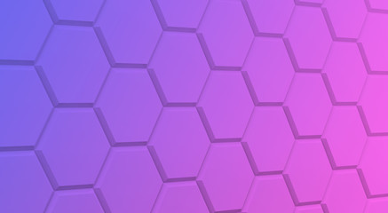 background blue pink mauve polygon hexagon abstract template empty 