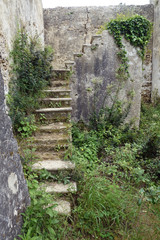 Fototapeta na wymiar Treppe am Kloster Panagia von Arkoudila