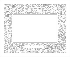 Laser cut frame design for Invitations and decorations