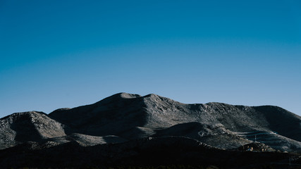 mountains in the morning