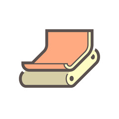 Plywood material and production industry vector icon design on white background.