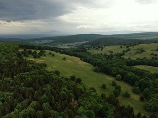 Obraz premium Aerial view of a beautiful forest . 