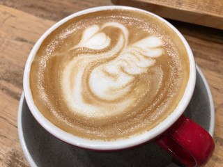 View of a cup of coffee