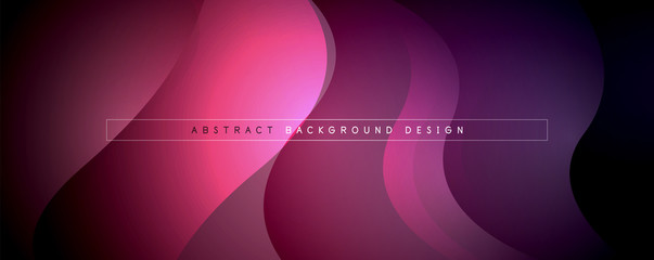 Trendy simple fluid color gradient abstract background with dynamic wave line effect. Vector Illustration For Wallpaper, Banner, Background, Card, Book Illustration, landing page