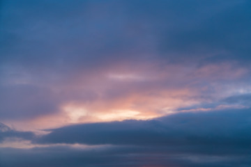 Obraz premium blue sunrise sky background.
