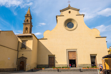 Fototapeta premium The Basilica di Santo Spirito or Basilica of the Holy Spirit in Florence, Tuscany, Italy
