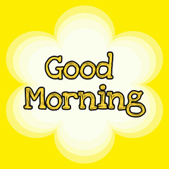 summer sale poster, good morning wishes greeting card on abstract background, graphic design illustration wallpaper