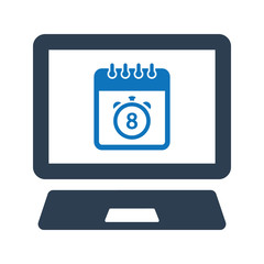 Event schedule icon. Calendar icon