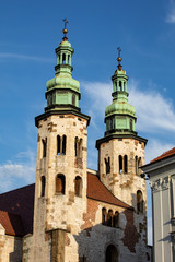 Fototapeta na wymiar Cracow, Poland. Romanesque church of St Andrew, built between 1079 - 1098