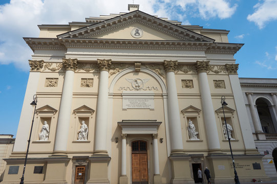 church in old town Warsaw