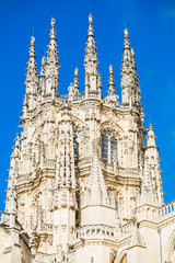 Front view of old cathedral