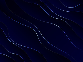 Abstract dark blue background Blue wave background