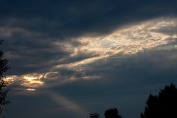 A glimpse of an endless sky horizon.