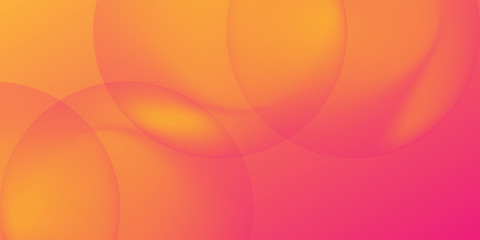 Modern abstract background with circular elements in red orange gradation with the theme of digital technology.