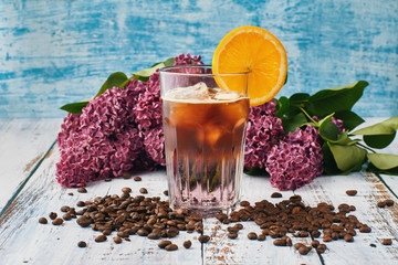 Coffee with summer vibes. Cold brew coffee